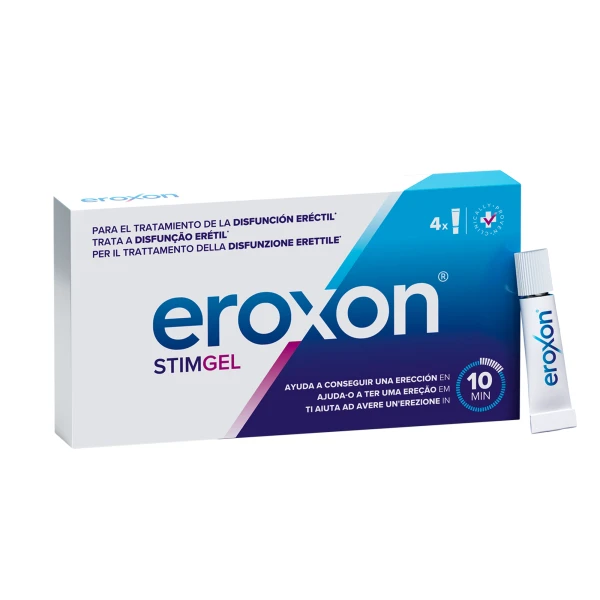 Eroxon Estimulante Disfunção Erétil Gel Unidoses Tubos X4